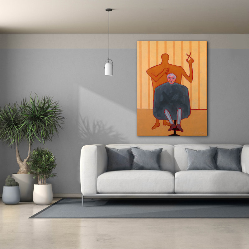 Toile épique «Shave And A Haircut» par Bebe Keith, 40 po x 54 po