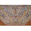 Tapis bleu traditionnel octogonal 6 x 6