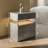 Modern LED Nightstand With 3 Drawers - Bedside Table With Soft Glow Lighting-1284056833