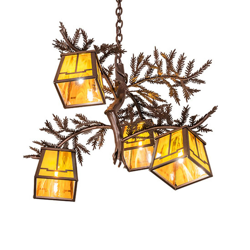 Pine Branch 4 - Light Chandelier
