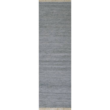 Hampton Bay Charcoal 2 x 3 Natural Weave Indoor/Outdoor Area Rug, Grey