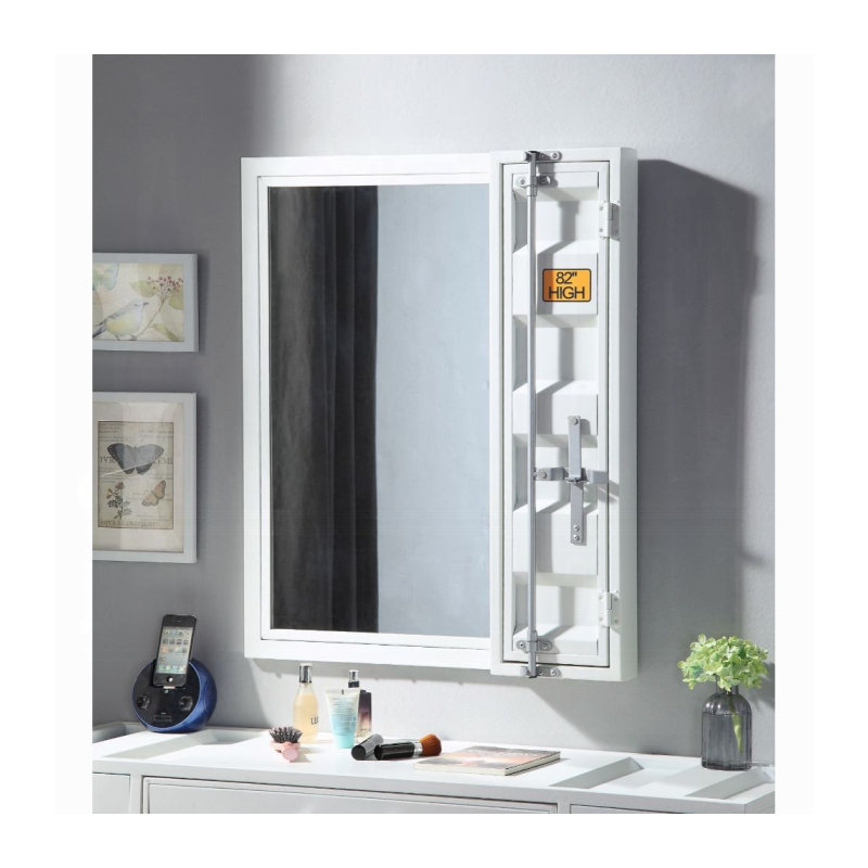 Miroir de salle de bain Cargo, Blanc