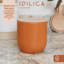 KitchenCraft Idilica Kitchen Canister with Beechwood Lid, 12 x 12cm, Putty-94408715-94408714