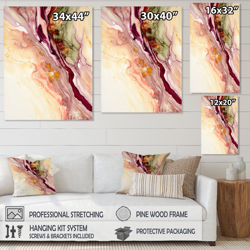 Rendend Point Dreams VI - reproduction sur toile, L 12 po x H 20 po, Toile tendue