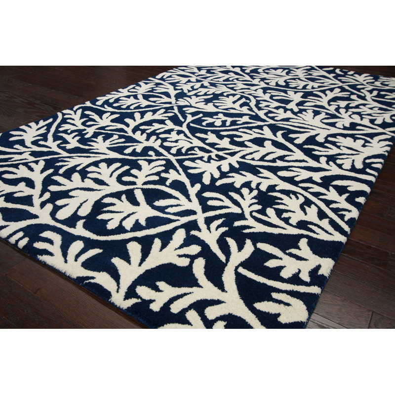 Tapis bleu area Ruth, Rectangle 7 pi 6 po x 9 pi 6 po