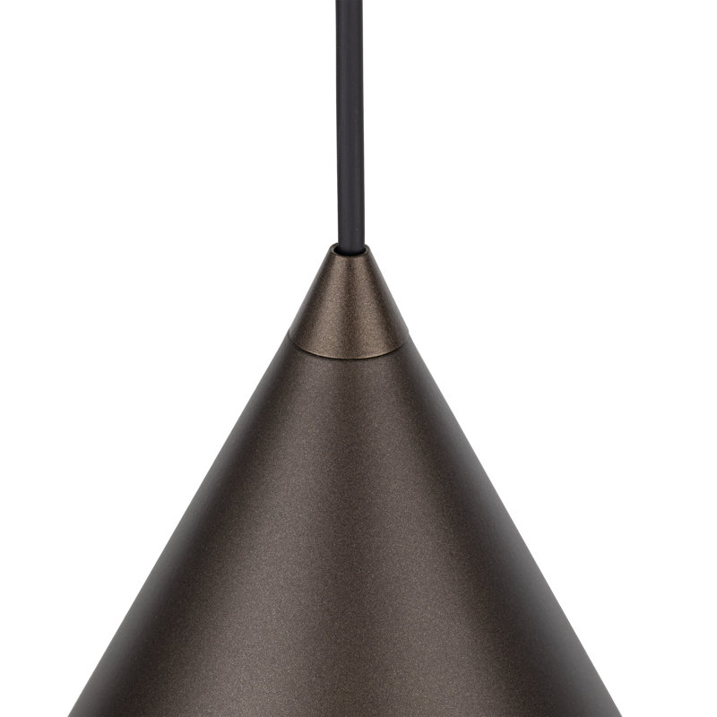 Luminaire suspendu CONO XL, H 65 po x l 13 po, Brun