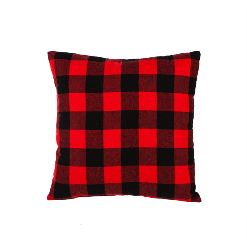 Plaid Deer Square Throw