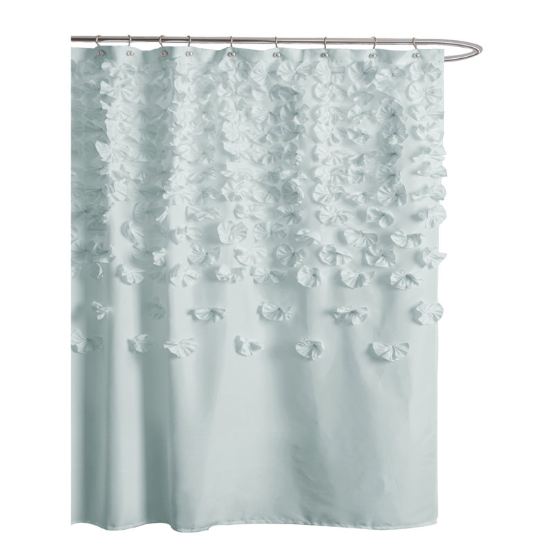 Danielo Polyester Shower Curtain, Blue