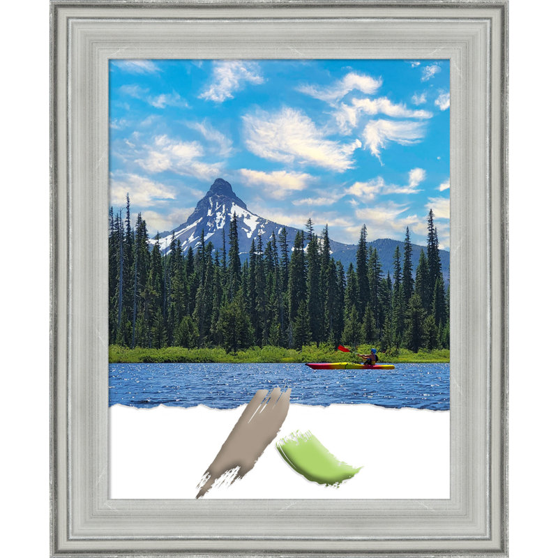 Brystin Silver Wood Picture Frame, 11" W x 14" H