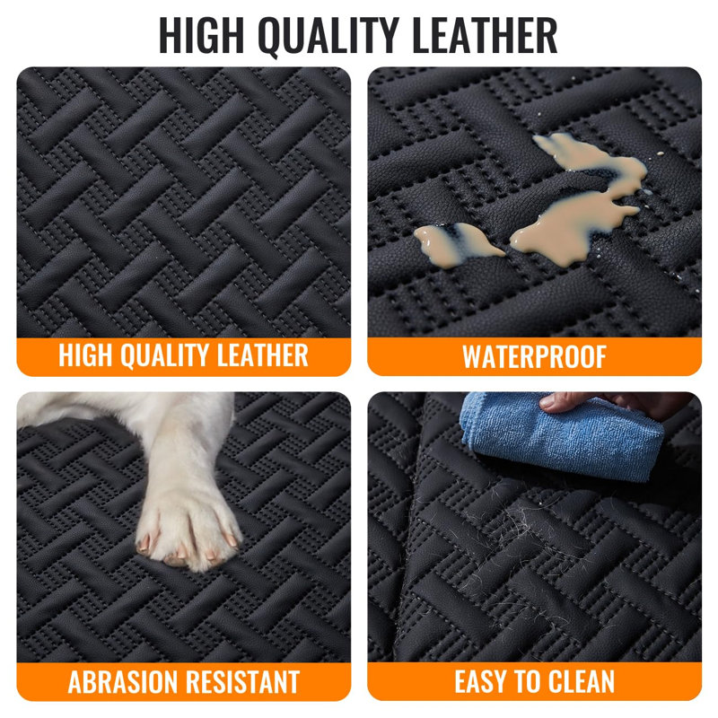 Dog Back Seat Extender,Backseat Pet Cover for Dogs,Rear Dog Car Seat Cover for Back Seat,Hard Bottom Car Seat Cover for Dogs, Dog Hammock for Car