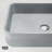 Cypress 21" L x 14" W x 5" H Gray Handmade Rectangular Vessel Bathroom Sink