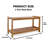 8 Pairs Solid Wood Shoe Rack