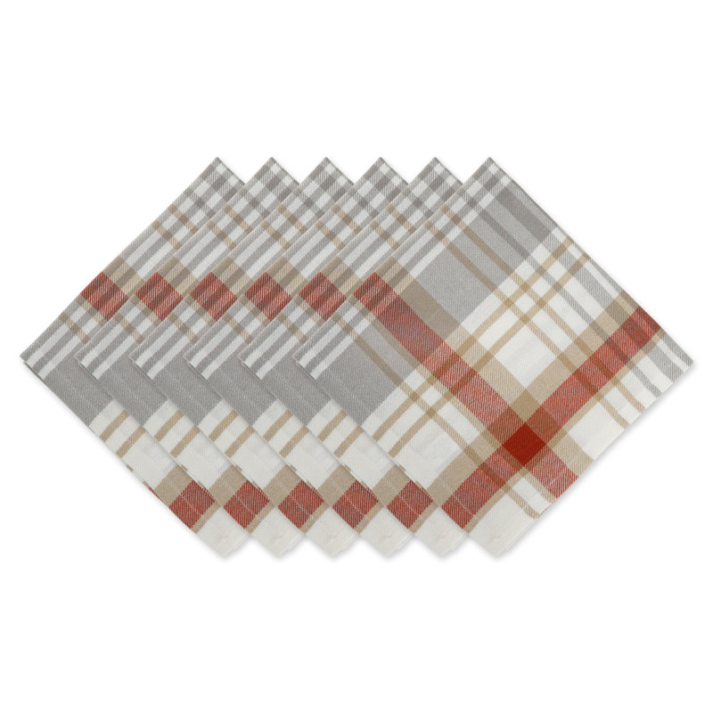 Burrillville Cotton Plaid Square Napkin