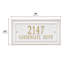 Gardengate Personalized Grande 2-Line Wall Address Plaque-344712064-344712067