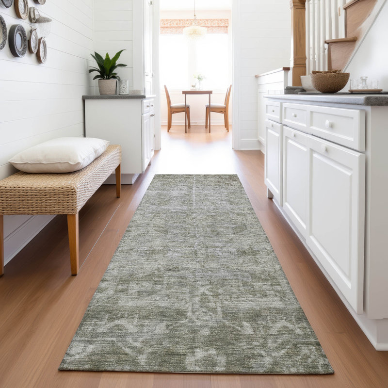 Premium Machine Washable Larock AMF1228 Global Rug, Runner 2'3" x 7'6"