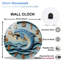 Horloge murale dauphin en résine 12 po