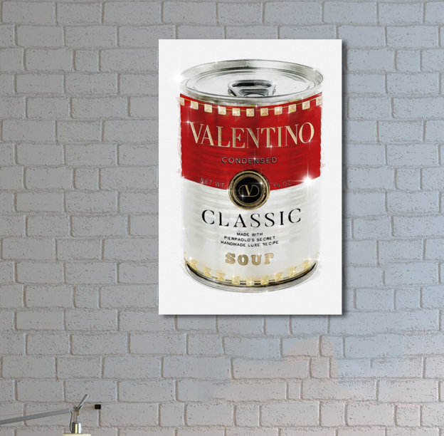 «Fashion and Glam Rockstud Soup», impression sur toile, H 24 po x l 16 po, Toile tendue