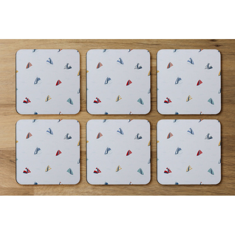 Square 6 Piece Coaster Set