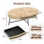 Table basse ovale avec tiroir Table de chevet moderne Mid-Century-1383034168
