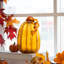 Ensemble de 2 citrouilles en verre craquelé 2 pièces-296039306-296039029