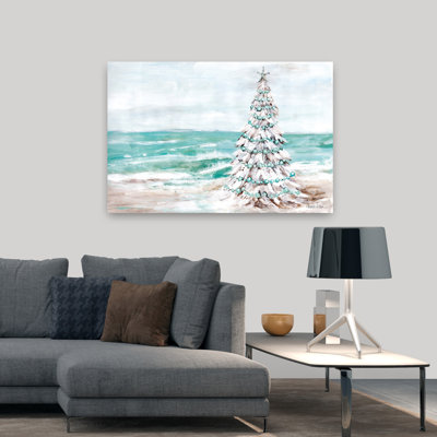Arbre de Noël côtier abstrait, art côtier