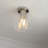Contemporary Fusion Glass Ceiling Light Metal Semi Flush Mount Indoor Classical Lighting Fixture For Kitchen Above Table,Entryway,Hallway,Cloak Room, Bathroom Hotel Aisle LED Bulb Inside-116098722