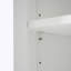 Grande armoire de salle de bain moderne autoportante avec 2 tablettes réglables, 3 tiroirs, portes en verre à fermeture en douceur-118436591