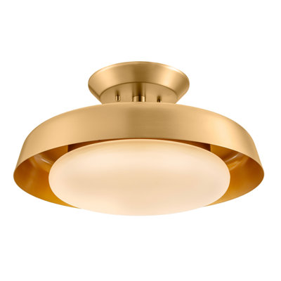 Solene LED Semi-Flush Mount in Champagne Bronze