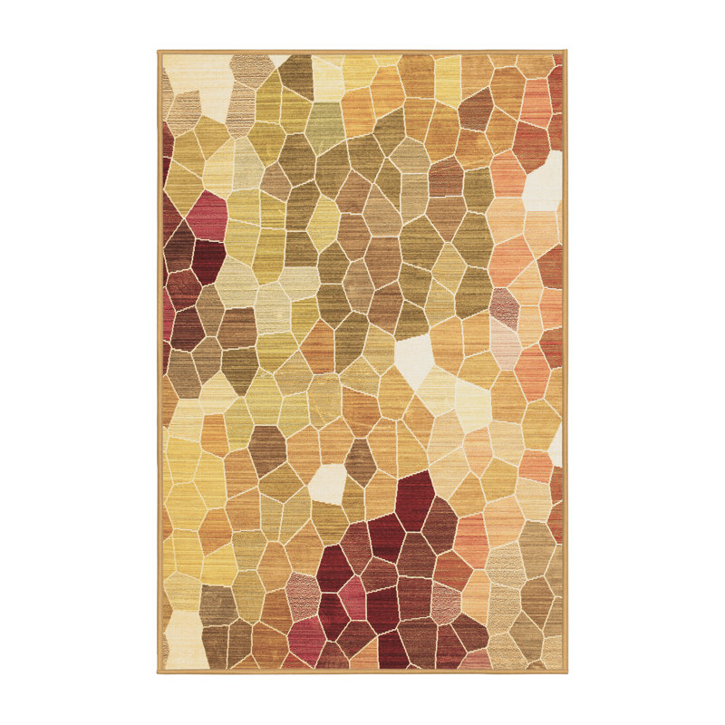 Tapis brun traditionnel 1661, Rectangle 2 pi x 4 pi