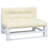 vidaXL Pallet Cushion Cream 100% polyester Large-2111859990-2111859987