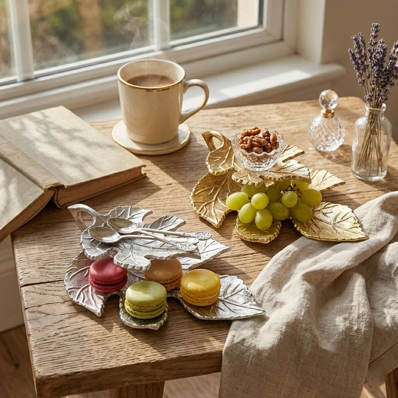 Jenafer Aluminum Tray - Set of 2