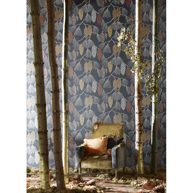 Epitome Wallpaper, Copper/Gold/Sepia