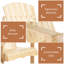 Chaise Adirondack en bois pour deux