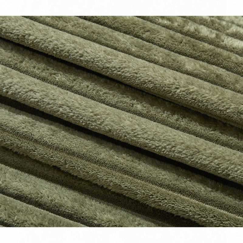 Oversized Two-Piece Couches, Green Corduroy