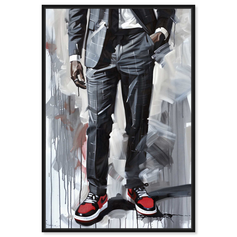 Notoriart Man Of Style Ii Gallery Style 1 pièce, galerie, Cadre noir, H 46 po x l 31 po x P 1,8 po