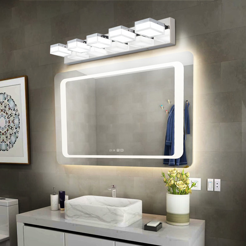 Dimmable LED Vanity Light, 5, Chrome