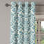 Rideau à œillets Ophelia & Co., art déco rococo bleu et crème-2097863954