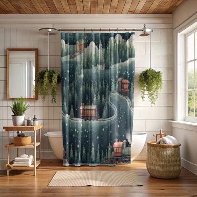 Merry Train - Premium Shower Curtain