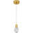 Evgenia Integrated LED Brushed Gold Mini Pendant