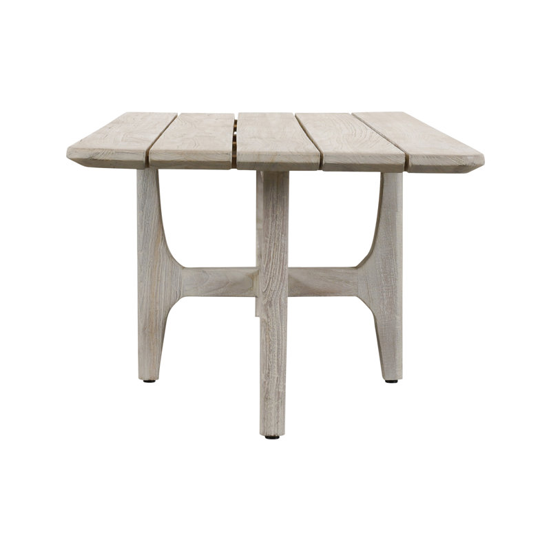 Dawn 55" Outdoor Coffee Table, Gray Matte
