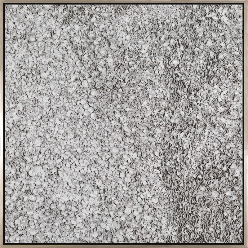 White Petals Framed Painting Canvas