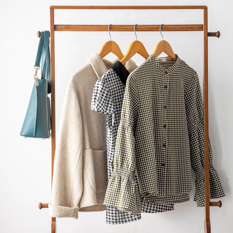 Parowan Wood Clothing Rack, 67.5" H x 25" W x 13" D