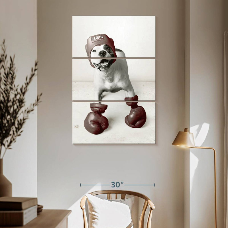 Ketti Boxing Dog, 65" H x 42" W