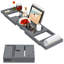 Plateau de baignoire en bambou - gris, extensible jusqu'à 41,5 po-891002803