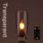 Glass Bottle Flame Lamp USB Simulated Flame Ambient Light  Candle Night Light