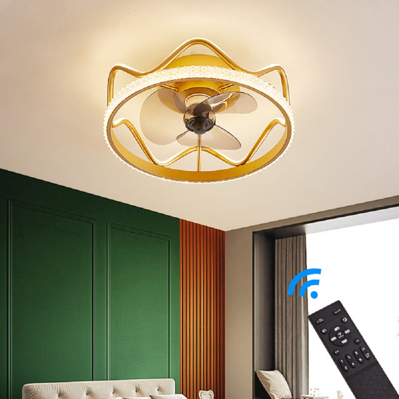 Stokes 28cm Ceiling Fan with LED Lights