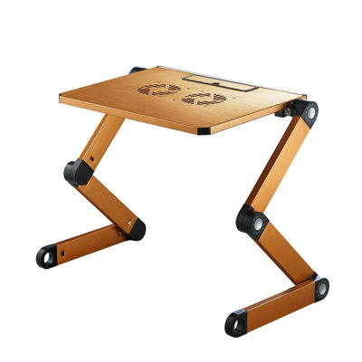  Folding Sit And Stand Vented Lapdesk, Gold