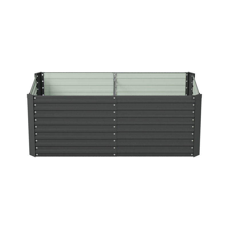 Raised Garden Bed, 60cm H x 160cm W x 80cm D, Black
