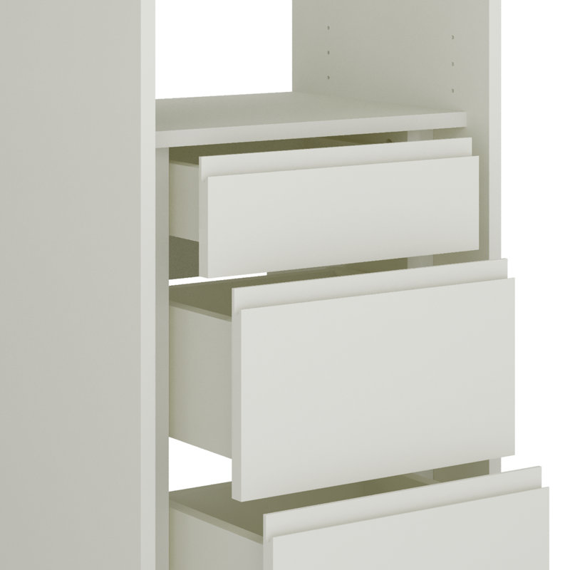 Ensembles de rangement pour système de placard, Blanc