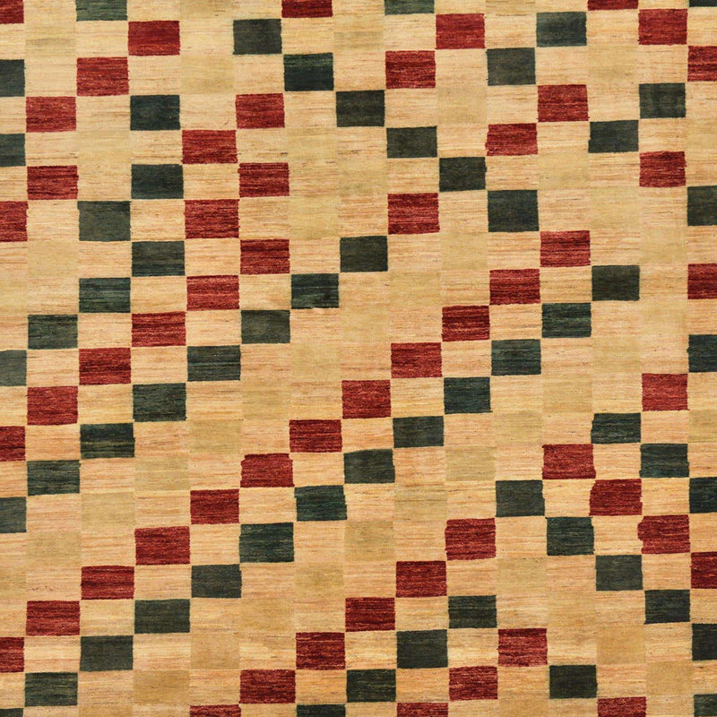 Tapis abstrait moderne 254, Carré 5 pi